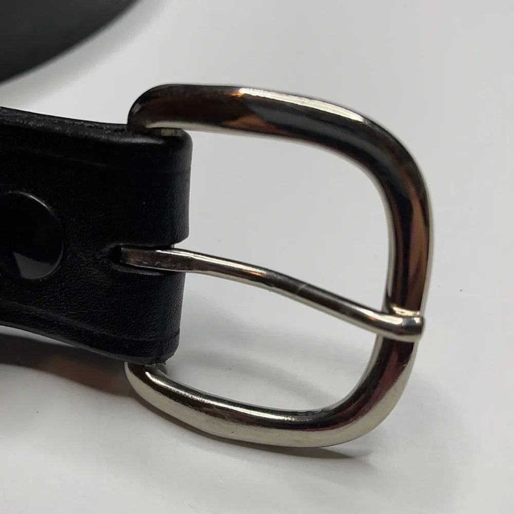 Triple K Black Leather Belt Size 40